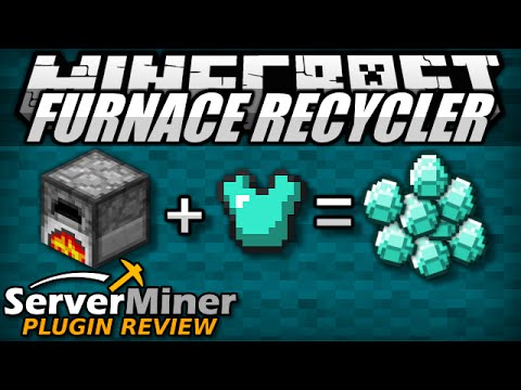 How to recycle items in Minecraft with FurnaceRecycler Plugin