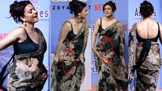Aaj Phirse Kajol क Saree क पलल न कय बर बर परशन Kajol Oops Moment Archies Premier
