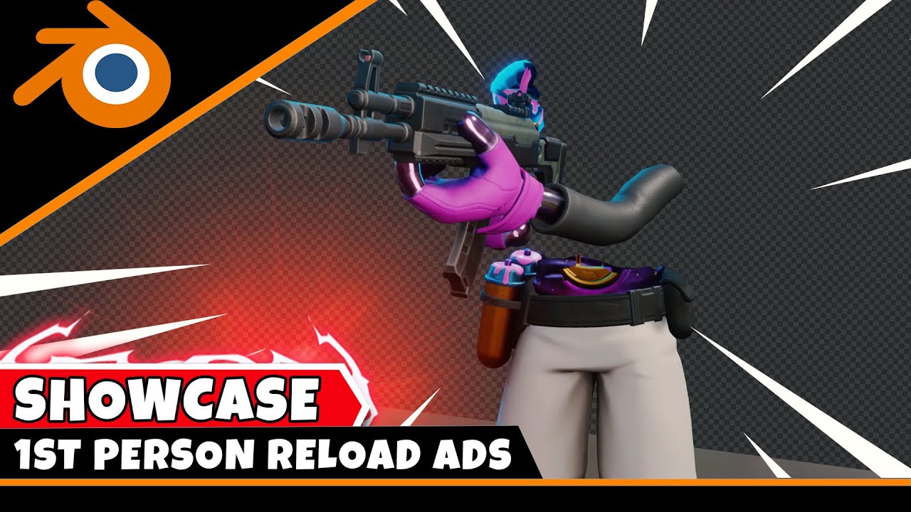 Fortnite 1st person animation attempt #2 (Blender)