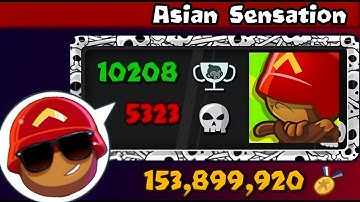 Dus ik stond oog in oog met Aziatische sensatie in de hoogste arena... (Bloons TD Battles)