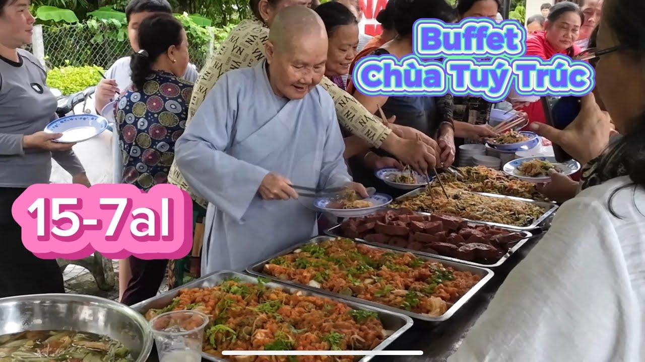 Buffet Chùa Tuý Trúc, Định An Rằm tháng 7