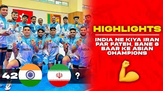 India vs Iran FINAL Highlights | Asian Kabaddi Championship 2023 | Kabaddi Highlights
