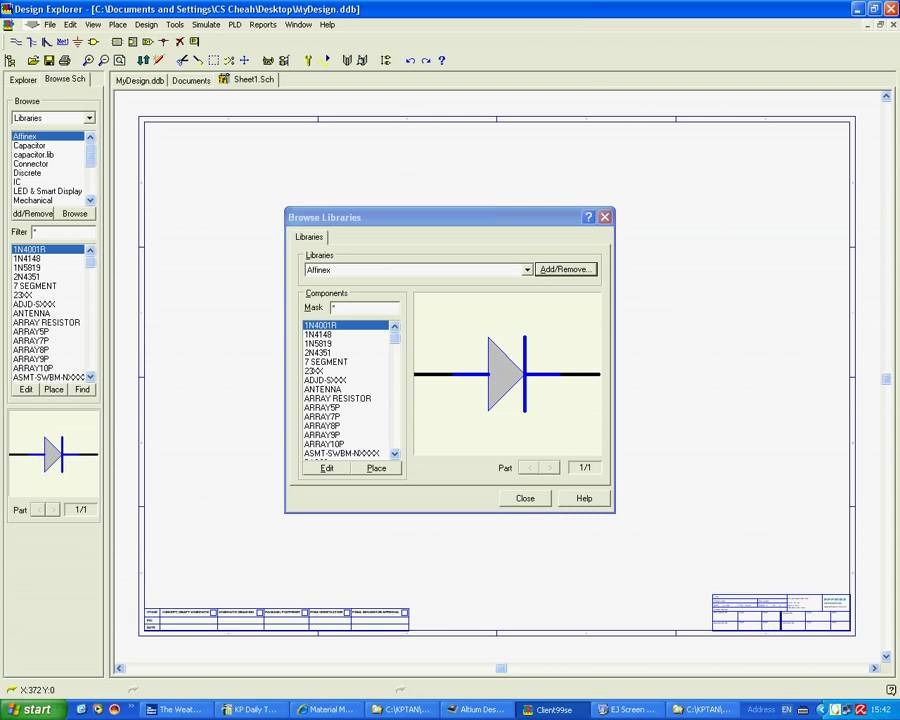 protel schematic library