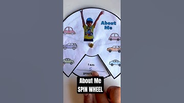 About Me SPIN WHEEL #diy #spinwheel #craft #craftshorts