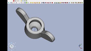 FreeCAD Часть 17. Некоторые настройки. Гайка-барашек