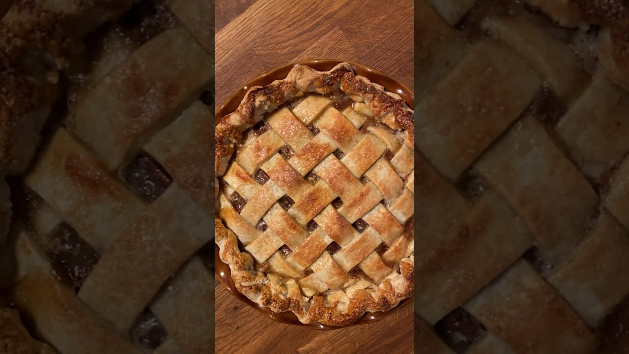Making Apple Pecan Pie #Shorts | Munchies