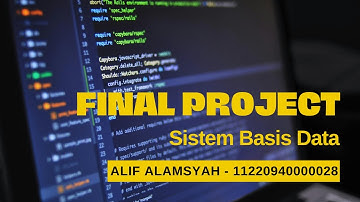 Final Project Sistem Basis Data (ER-Diagram, Normalisasi, Query).