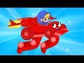 Morphle the Super Racecar + Vehicle Adventures (Monstertruck, Policecar, Logging Machine) for Kids!