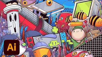 Using Adobe Fresco and Adobe Illustrator to Create an Illustration | Adobe Creative Cloud