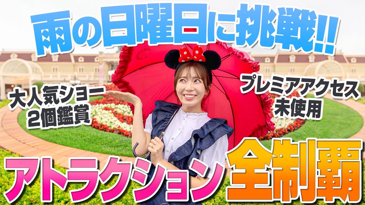 【休日でも大満喫】雨の日のディズニーランドでアトラクション全制覇