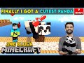 FINALLY I TAMED A PANDA IN ONE BLOCK - MINECRAFT SURVIVAL GAMEPLAY IN HINDI #7