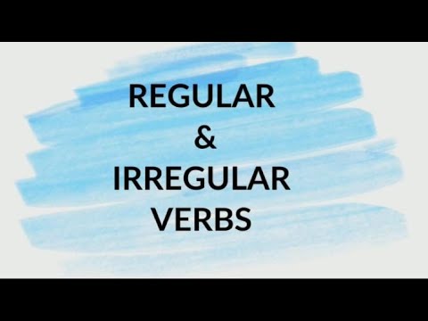 Regular and Irregular verbs. It&rsquo;s usage. Ағылшын тіліндегі дұрыс және бұрыс етістіктер