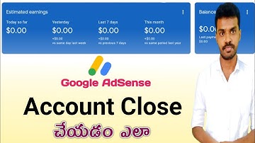 How to Close Adsense Account Delete Adsense Account  Permanently in Telugu