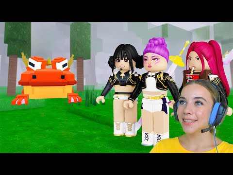 ЛЯГУШКА И ОХОТНИЦЫ НА ДЕМОНОВ В 99 ДНЕЙ ВЫЖИВАНИЯ В ЛЕСУ С АЛЁНОЙ в ROBLOX!
