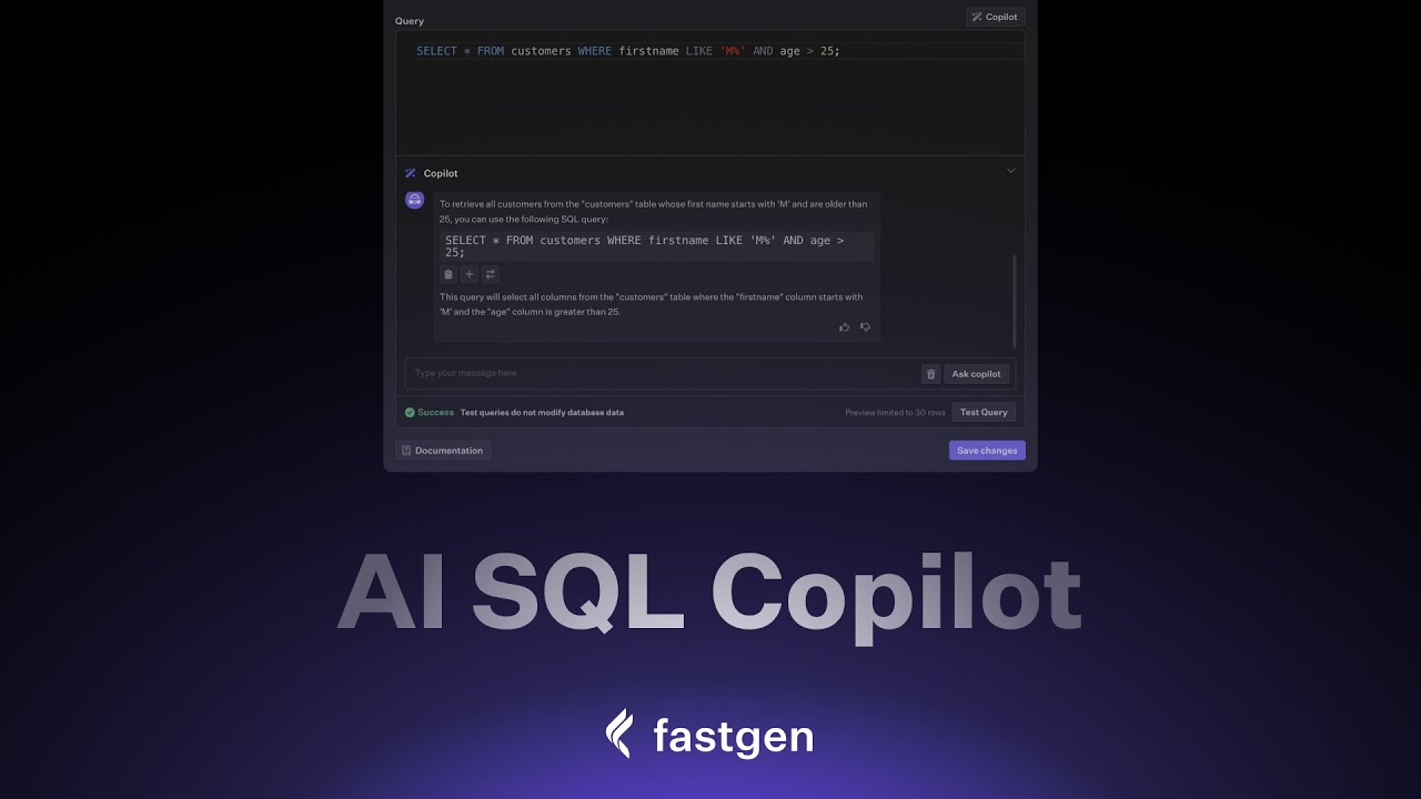 Fastgen AI SQL Copilot