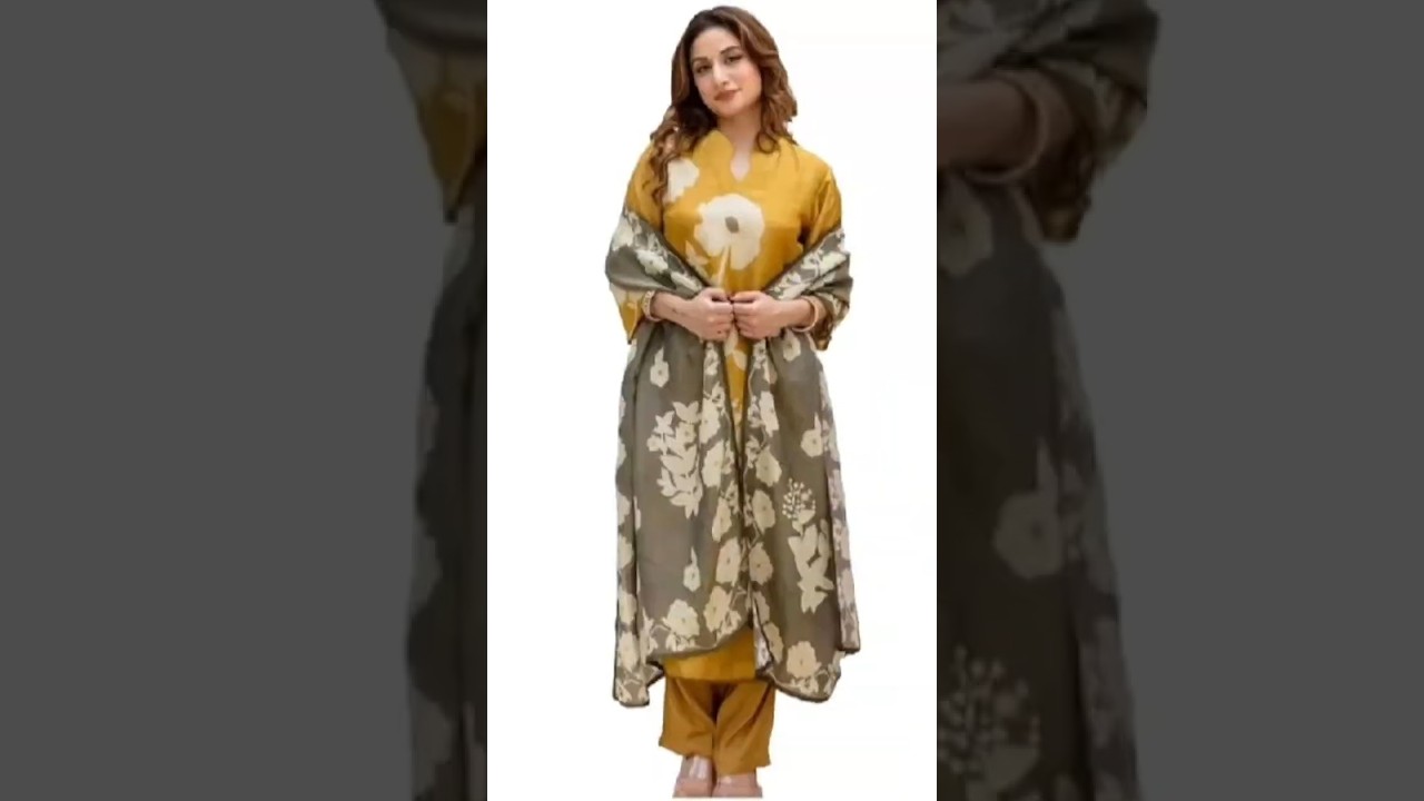 ✨ Mustard Yellow Kurta Set for Women | Amazon Festive Ethnic Dress Under ₹699 👗🔥