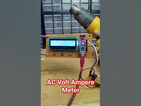 AC Volt Amp Meter | Arduino Project - YouTube