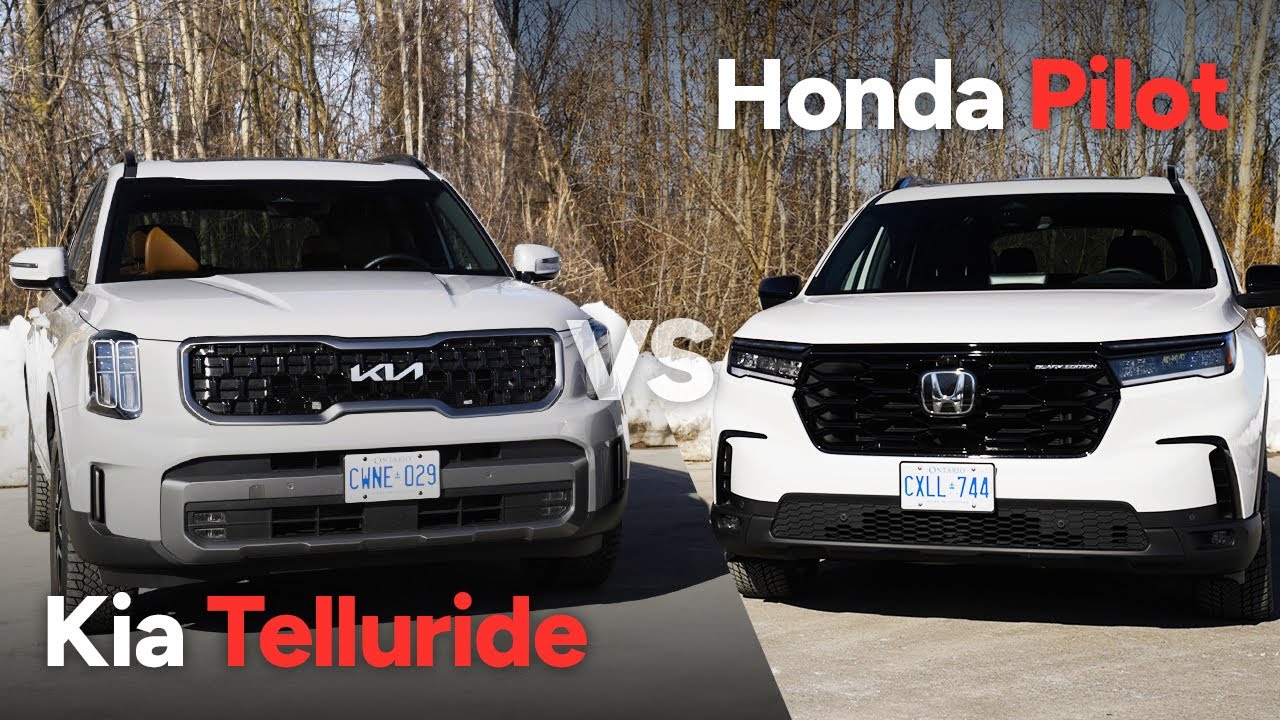 2023 Honda Pilot vs 2023 Kia Telluride Comparison Test YouTube