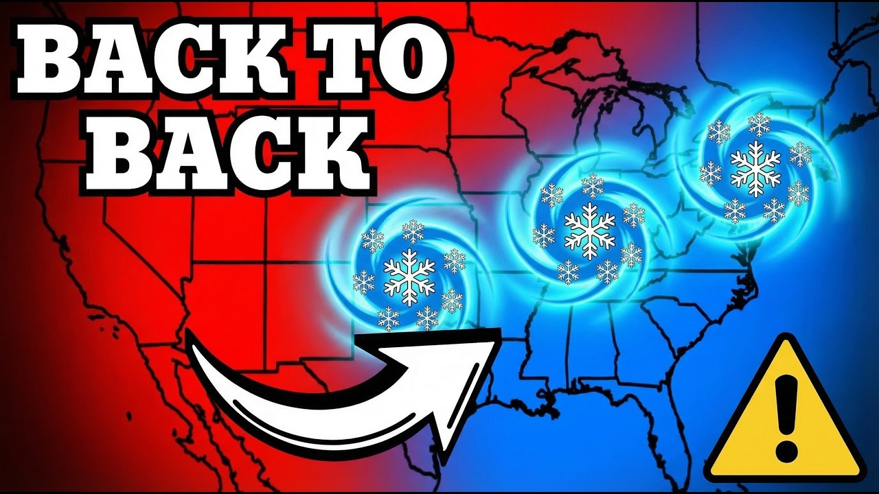 Back to Back Storms Are Now Lined Up Across USA - YouTube