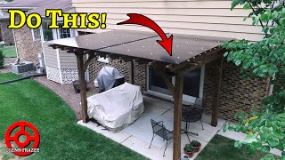 Is This the Best Pergola Upgrade? | Installing a DoubleWall Polycarbonate Roof on a Pergola
