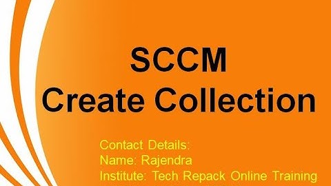 SCCM - Create Collection (Device Collection)