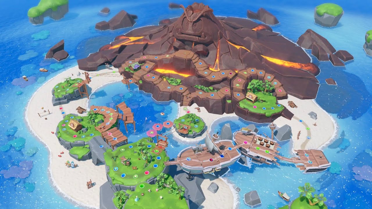 Super Mario Party Jamboree #3 Goomba Lagoon Rosalina vs Goomba vs Toad vs Toadette