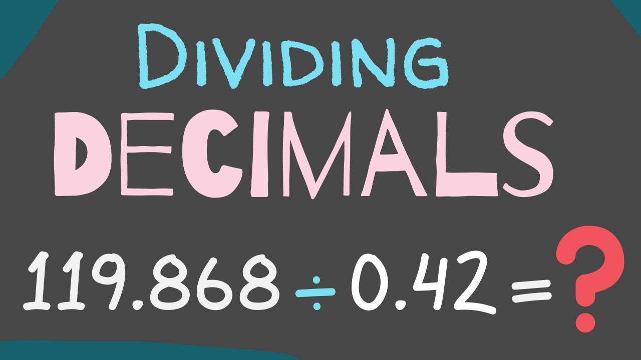 Dividing Decimals YouTube
