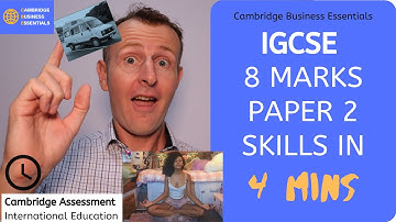 How to Answer IGCSE(O-level) Business Paper 2 8 Mark Question  CAIE (Cambridge Int. Exams)