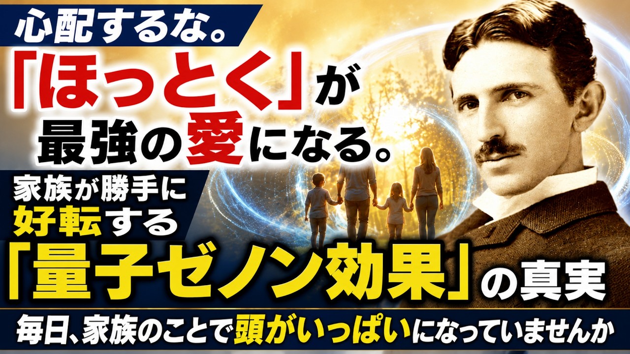 ニコラ・テスラ】心配するな。「ほっとく」が最強の愛になる。家族が
