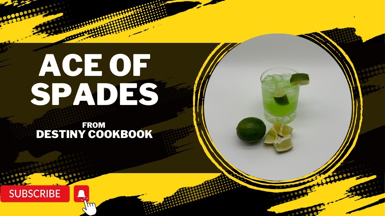 伝説のジャスティスカクテル Ace of Spades - Destiny Cookbook - YouTube