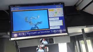 Bus stop notification system. Tashkent public buses