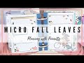 Micro Plan with Me | Happy Planner | Squad Life | Fall Stickers | Decorative Planning