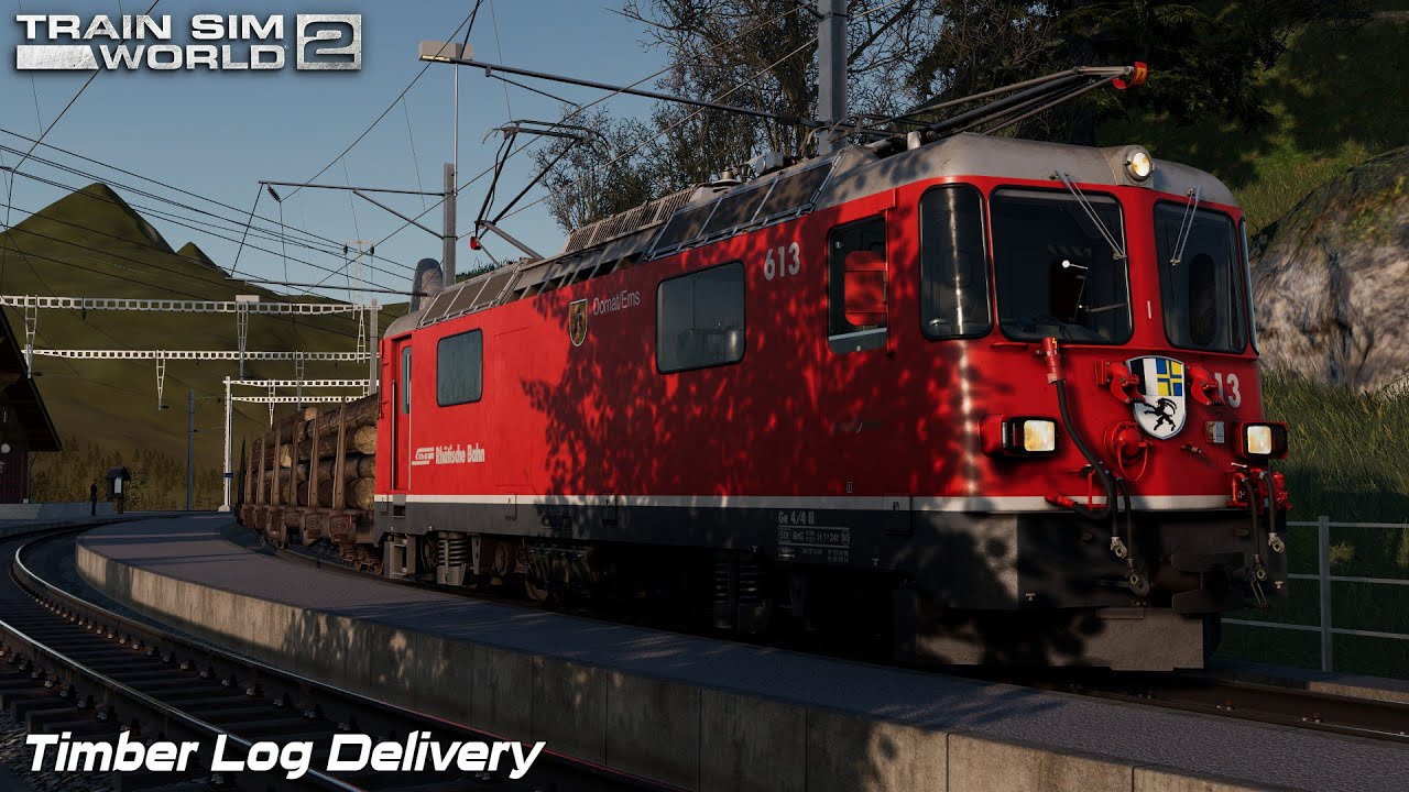 Timber Log Delivery - Arosalinie - Ge 4/4 II - Train Sim World 2