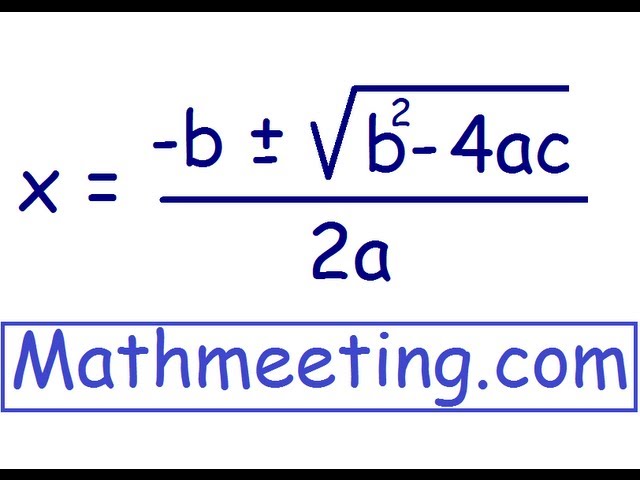 Quadratic Formula — Equation, How To Use & Examples