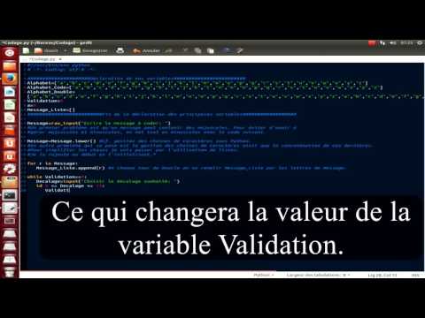 Chriffrement de César, partie 1, le codage en Python