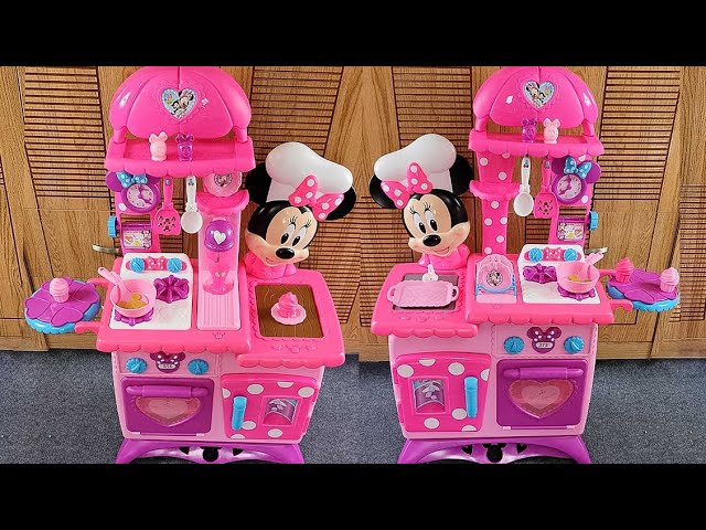 22 Minutes Satisfying with Unboxing Cute Pink Disney Minnie Mouse Kitchen  (2 set)