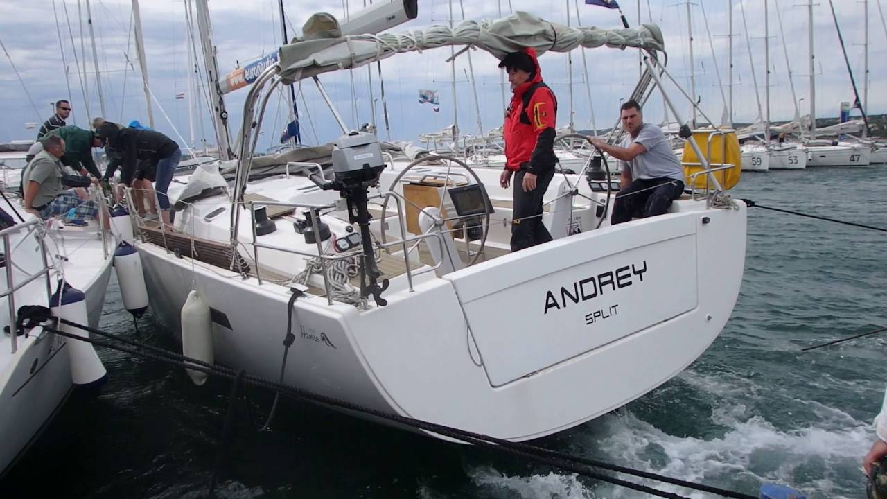 Anlegen bei Bora in Biograd am 15.7.2016