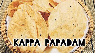 How To Make Kappa Papadam Tapioca Papad Recipecava Papad Recipe