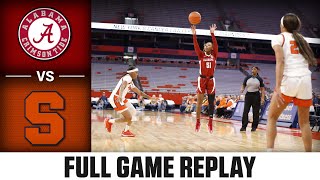 Alabama vs. Syracuse Full Game Replay | 2023-24 ACC Women’s Basketball