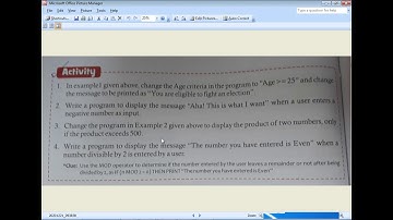 Computer-CLASS-VI- Chap-9-Conditional Statements in QBasic(Part-2)-LEC(23rd Dec)-SESSION-2020-21