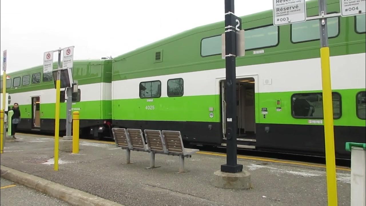 GO Train at Markham GO Station, Ontario, Canada. YouTube