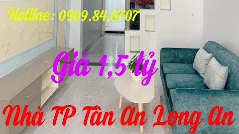Bds155 Bán nhà 3*19 mặt tiền TP Tân An giá 1,5 tỷ nhà đất trà vinh 0909.84.0707