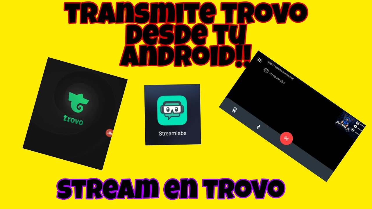 como transmitir en trovo desde android, transmite desde tu android facil, como transmitir en trovo!