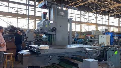 5" LUCAS PRECISION 542B-84 CNC HORIZONTAL BORING MILL. STOCK # 0421322. PART 1.