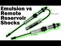 Emulsion vs Remote Reservoir Coilover Shocks - The Differences Between the Two & When to Use Each