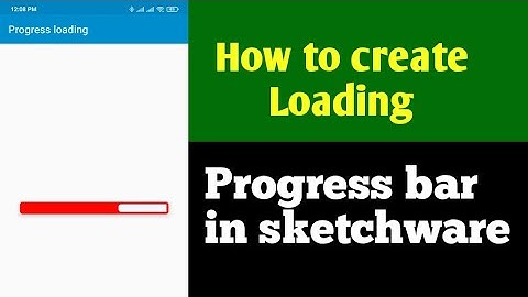 how to create loading progress bar in sketchware pro | sketchware loading progress bar | sketchware