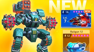 Leak Javelin 16 & Railgun 12 - Onyx New Mech & Weapon - Mech Arena