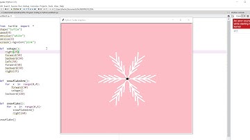 Develop Snowflake with Turtle using Python Programming Language