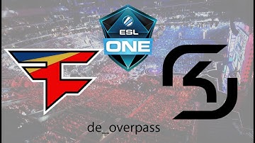 Faze vs SK Gaming - ESL One Cologne 2017 Semi Finals - Map 1/bo3 - Overpass - CS:GO VODs