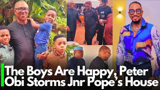 😭😲 Moment Peter Obi Visits Junior Pope's House, Watch Jnr Pope Sons Reaction, Wife & Family | VIDEO.